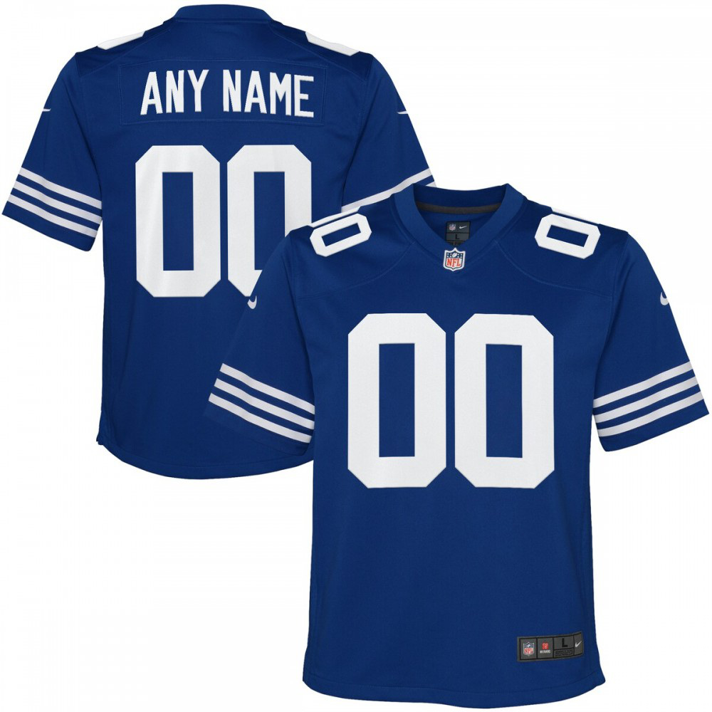 Indianapolis Colts Nike Youth Alternate Custom Game Jersey - Royal-Profan Arena